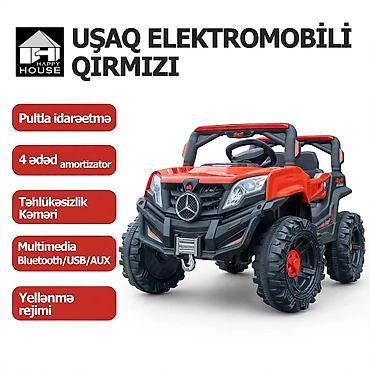 Uşaq üçün elektrik maşınları: Uşaq Elektromobili – Qırmızı 4x4 - Pultla idarəetmə: valideyn nəzarəti — 8