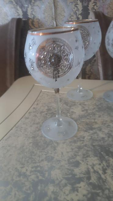 bayram: Qədəhlər, rəng - Ağ, Şüşə, 6 ədədli dəst, 300 ml — 6