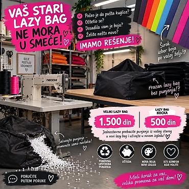 lenjiri za krojenje: Usluga šivenja i obnove tekstila za dom – lazy bag navlake i ukrasne — 1