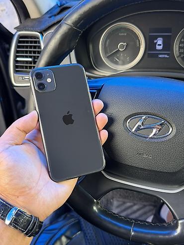 IPhone 11, Б/у, 64 ГБ, Черный, Кабель, 76 %