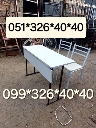 Ofis masaları: Masa hazirliq kurslari Masa ve oturacaq destleri Oturacaq stullar — 6