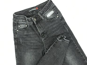 czarne jeansy damskie stylizacje: Jeansy damskie, XS