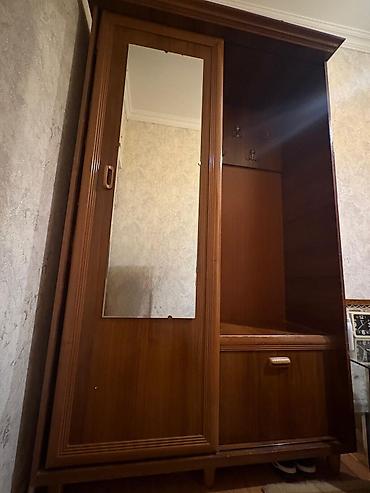 Dəhliz dolabları: İşlənmiş, 1 qapı, Güzgülü, Qəhvəyi, Kupe, Düz dolab — 4