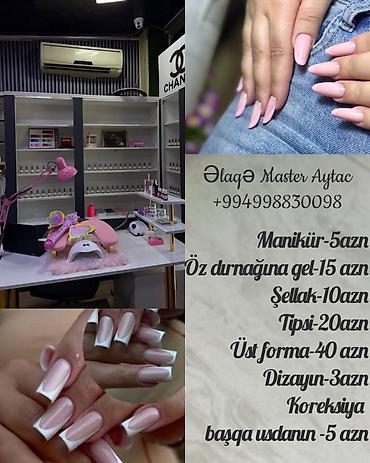 Xidmət: Manikür və dırnaq xidməti Təkliflər: - Manikür – 5 AZN - Öz lalafo.az -da Xidmət: Manikür və dırnaq xidməti Təkliflər: - Manikür – 5 AZN - Öz