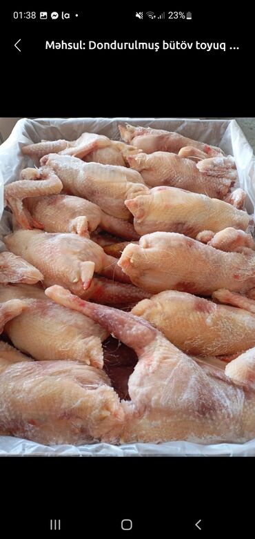İçkilər: Məhsul Sizin sifarişinizlə tamilə yeni kəsilmiş bütöv toyuq satışı