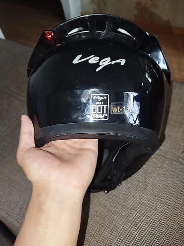 kardan 07: Vega Bolt tam üzlü motosiklet dəbilqəsi - Rəng: qara, parlak - Model — 4