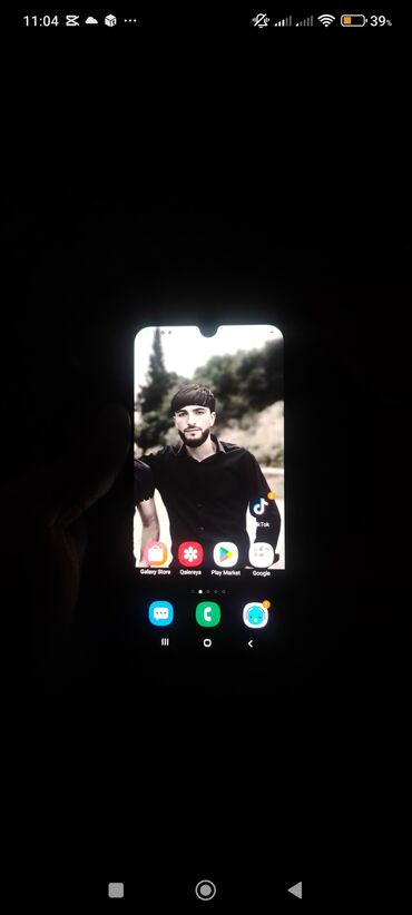 samsung a6 qiymeti 2020: Samsung Galaxy A40, 64 GB, rəng - Göy, Barmaq izi