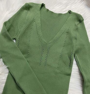 tunike i bluze za punije: One size, Embroidery, Single-colored, color - Green