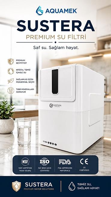 SUSTERA COMPACT – Kompakt Su Filtrasiya Sistemi 💧 Evinizdə təmiz və lalafo.az -da SUSTERA COMPACT – Kompakt Su Filtrasiya Sistemi 💧 Evinizdə təmiz və