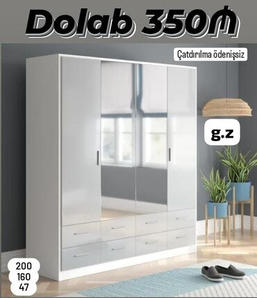 Tulumlar: Açılan, 4 qapılı Düz dolab, Şifonyer