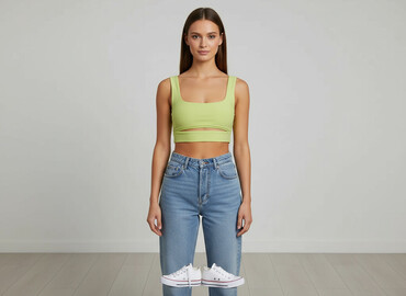 t shirty z baskinką: Boohoo, Топ жіночий, розмір XS