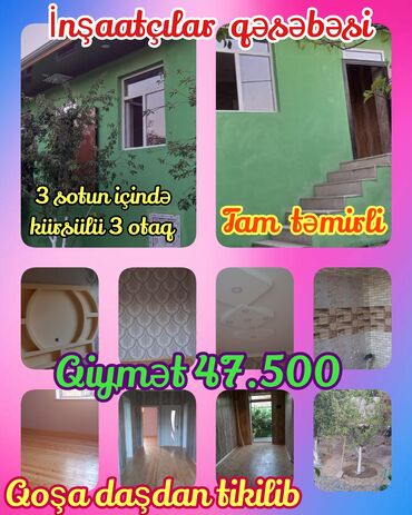 Həyət evləri və villaların satışı: 3 otaqlı, 100 kv. m, Yeni təmirli