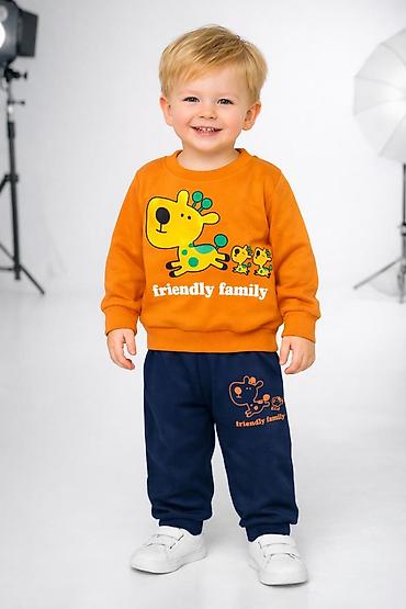 Комплекты одежды: Uşaq idman dəsti – “Friendly Family” printli - Komplekt: uzunqol — 4