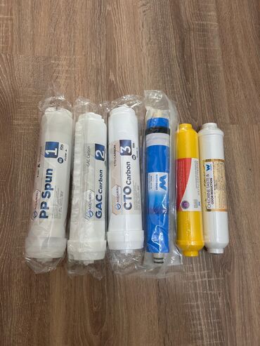 Su filtrləri: Puretech su filtrləri üçün kartriclər dəsti. Dəstdə 3 önləyici filtr — 10