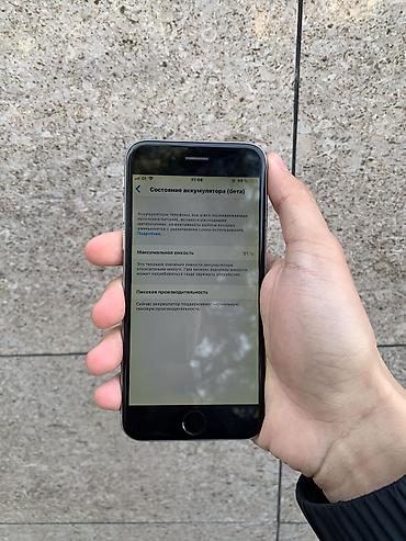 Apple iPhone: IPhone 6, Б/у, 16 ГБ, Jet Black, 91 % — 5