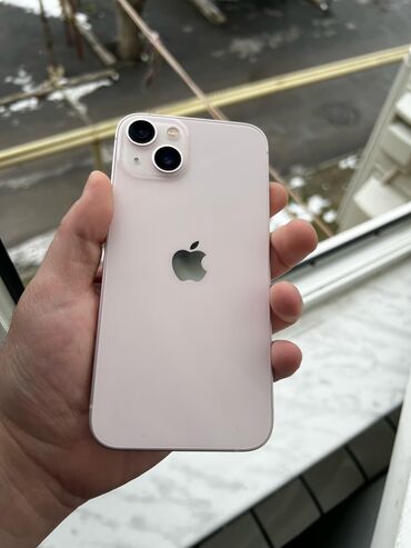 Apple iPhone: IPhone 13, 128 GB, Çəhrayı, Zəmanət, Qırıq, Barmaq izi