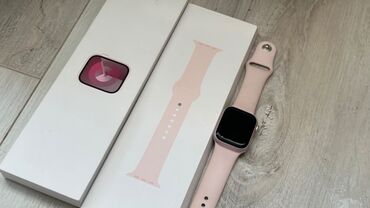 наручные часы оригинал: Продаю свои apple watch 9 серии, 41мм с коробкой носила всего пол