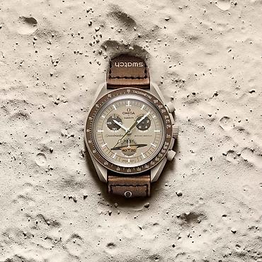 soft shell: Omega x Swatch Speedmaster MoonSwatch “Mission to Saturn” - Кварцевый — 2