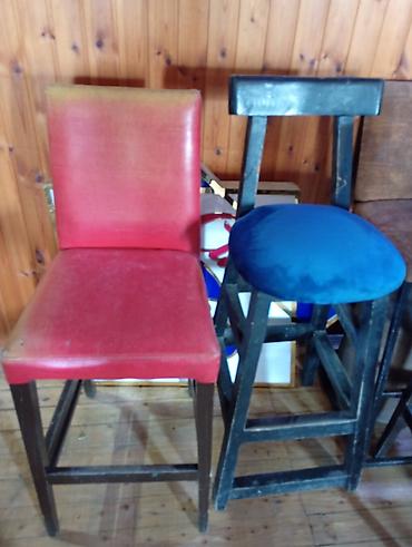 диваны для бара: Bar taburetləri dəsti - Model: iki fərqli oturacaqdan ibarət — 1