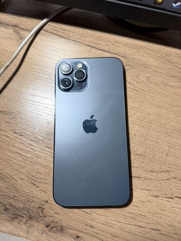 купить айфон 15 про 256: IPhone 12 Pro Max, Колдонулган, 256 ГБ, Pacific Blue, Каптама, Кабель, Куту, 75 %