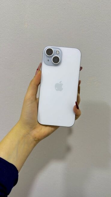 кнопочный телефон apple: IPhone 15, Белый, Face ID