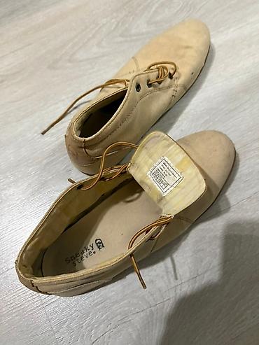 steve madden: Бежевые ботинки унисекс "Sneaky Steve" на шнуровке. Изготовлены из — 3