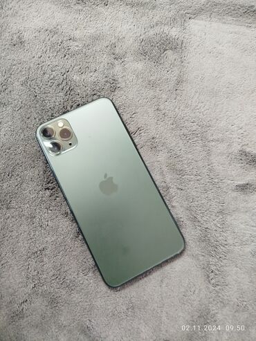 айфон 11 зеленый: IPhone 11 Pro Max, Б/у, 256 ГБ, Matte Midnight Green, Наушники, Коробка, 78 %