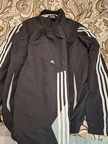 palto qara: İdman dəsti, Adidas, M, rəng - Qara — 1