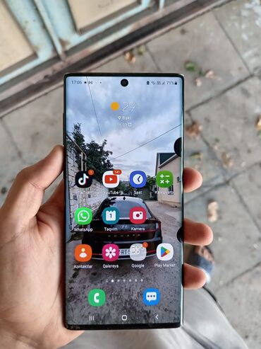 note 8 plata: Samsung Note 10, 256 GB, rəng - Qara, Qırıq