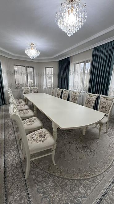 study table: Стол и стул для зала, Б/у, Самовывоз, цвет - Бежевый — 2