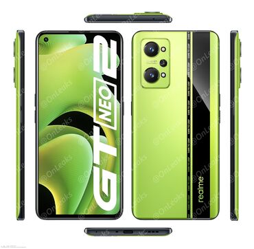 телефон а 34: Realme GT Neo2, Б/у, 256 ГБ, цвет - Зеленый, 2 SIM