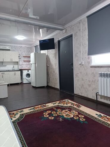 снять квартира в бишкеке: 24 кв. м, 1 бөлмө, Брондолгон эшиктер, Видео байкоо, Кондиционер