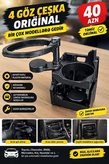 4 gözlü orijinal avtomobil stəkan tutacağı - Keyfiyyətli plastik lalafo.az -da 4 gözlü orijinal avtomobil stəkan tutacağı - Keyfiyyətli plastik
