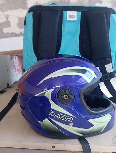 full bike: Motosiklet dəbilqəsi – ARMOR / SAFE loqolu, tam üzlü (full-face) — 1