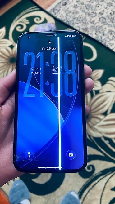 iphone 18 pro max bishkek: IPhone 12 Pro Max, Б/у, 256 ГБ, Pacific Blue, Чехол, 77 % — 2