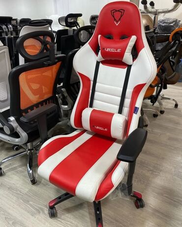 Ofis və oyun kresloları: Yeni, Təkərli, Qolları tənzimlənir, Dəri — 21