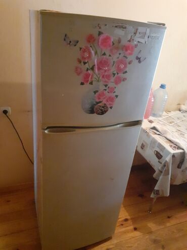 balaca xaladelnik: Б/у 2 двери Samsung Холодильник Продажа, цвет - Белый, С диспенсером