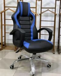 Ofis və oyun kresloları: Yeni, Təkərli, Qolları tənzimlənir, Dəri — 6