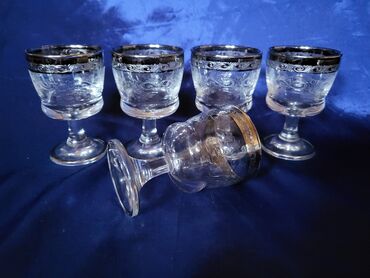 Čaše: Casice za zestoko pice,rucni rad murano medici iz 60ih. Casice — 7