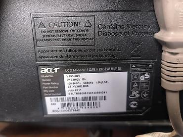 Мониторы: Монитор, Acer, Б/у, LCD, 18" - 19" — 3