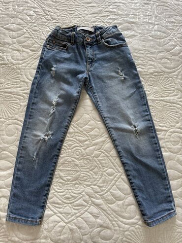 детские американские вещи: Cins şalvar, Qız üçün, 5 - 6 yaş, Zara Kids