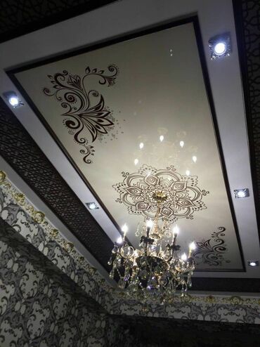 Натяжной потолок: Натяжной потолок Глянцевое, Матовое, 3D потолки Бесплатный замер, Гарантия, Бесплатная консультация — 9