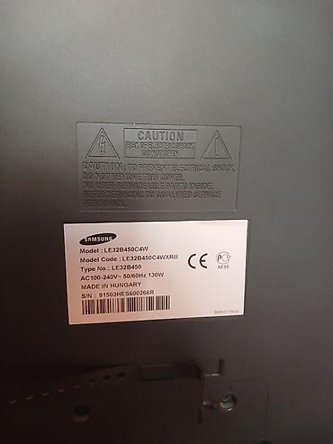 Televizorlar: Samsung LE32B450C4W – 32" LCD televizor Texniki xüsusiyyətlər: - — 2