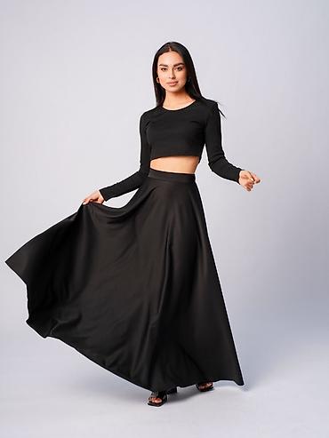 loreta turkey: Юбка, Модель юбки: Полусолнце, Макси, Высокая талия — 4
