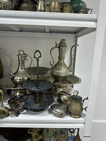 suni gul satisi: Şərq üslubunda dekorativ metal məmulatlar dəsti - Material: əsasən — 1