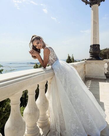 Свадебные платья: Свадебное платье, Пышное, Россия, Кружево, Стразы, Б/у — 4