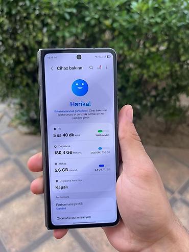 samsung fold: Samsung Galaxy Z Fold 4, 256 GB, rəng - Qara — 6