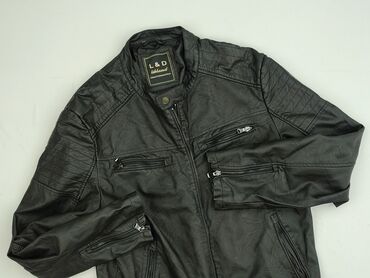 sweter z kapturem zara: Leather jacket for men, M (EU 38), condition - Very good