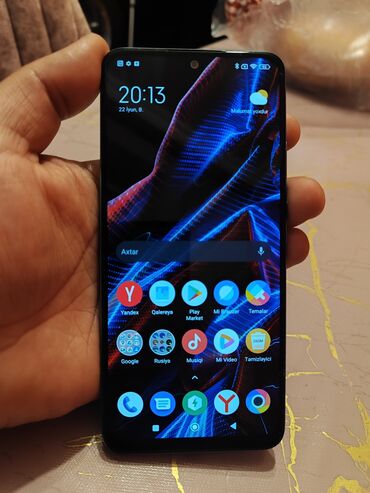 Poco: Poco X5 5G, 256 GB, rəng - Mavi, Sensor, Barmaq izi