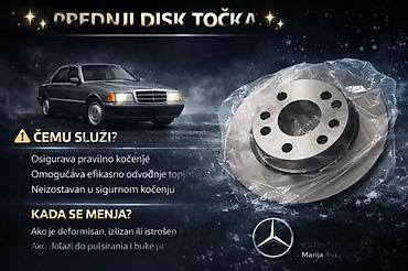 gume za motore 17: MERCEDES 190 DISK TOCKA PREDNJI | diskovi mercedes 190 su novi cena — 1